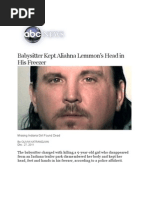 Download Babysitter Kept Aliahna Lemmons Head in His Freezer by AJ MacDonald Jr SN77186243 doc pdf