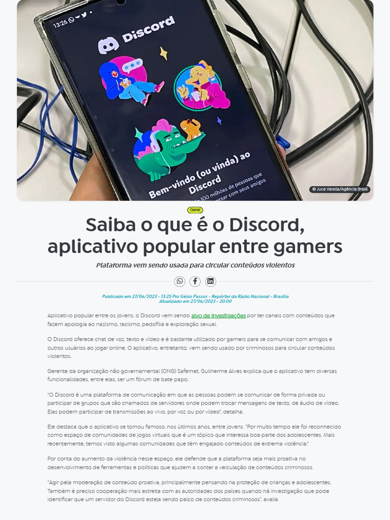 Saiba o Que É o Discord, Aplicativo Popular Entre Gamers - Agência ...