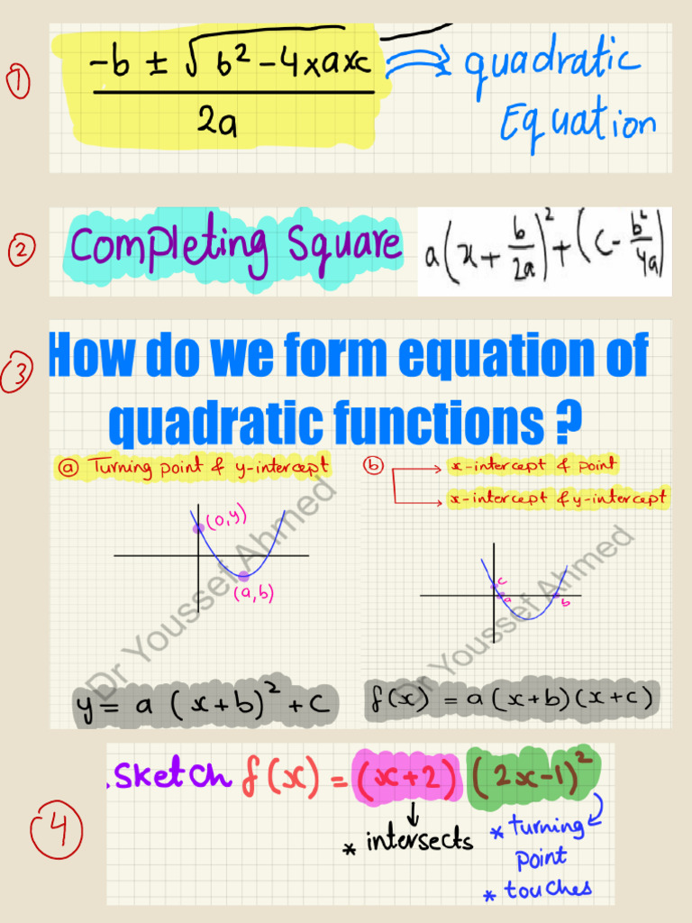 Pure 1 Formulas | PDF