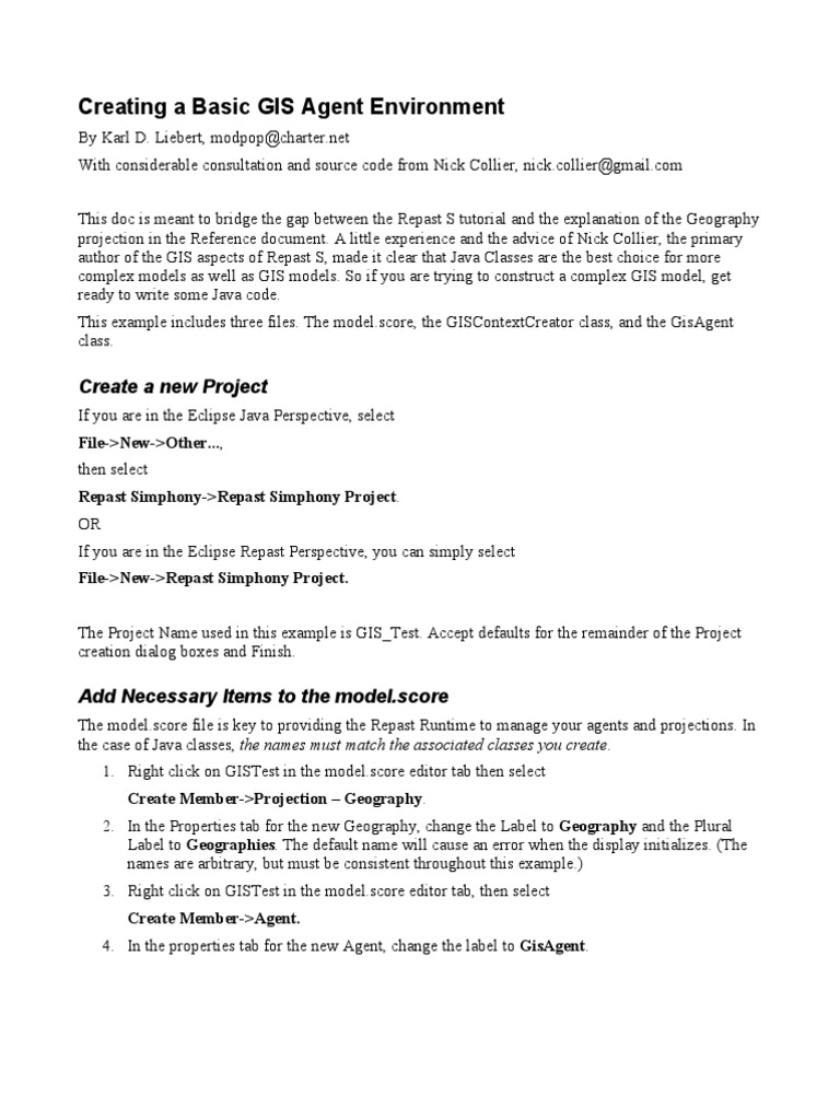 Basic GIS Agent Setup Guide | PDF | Java (Programming Language) | Software