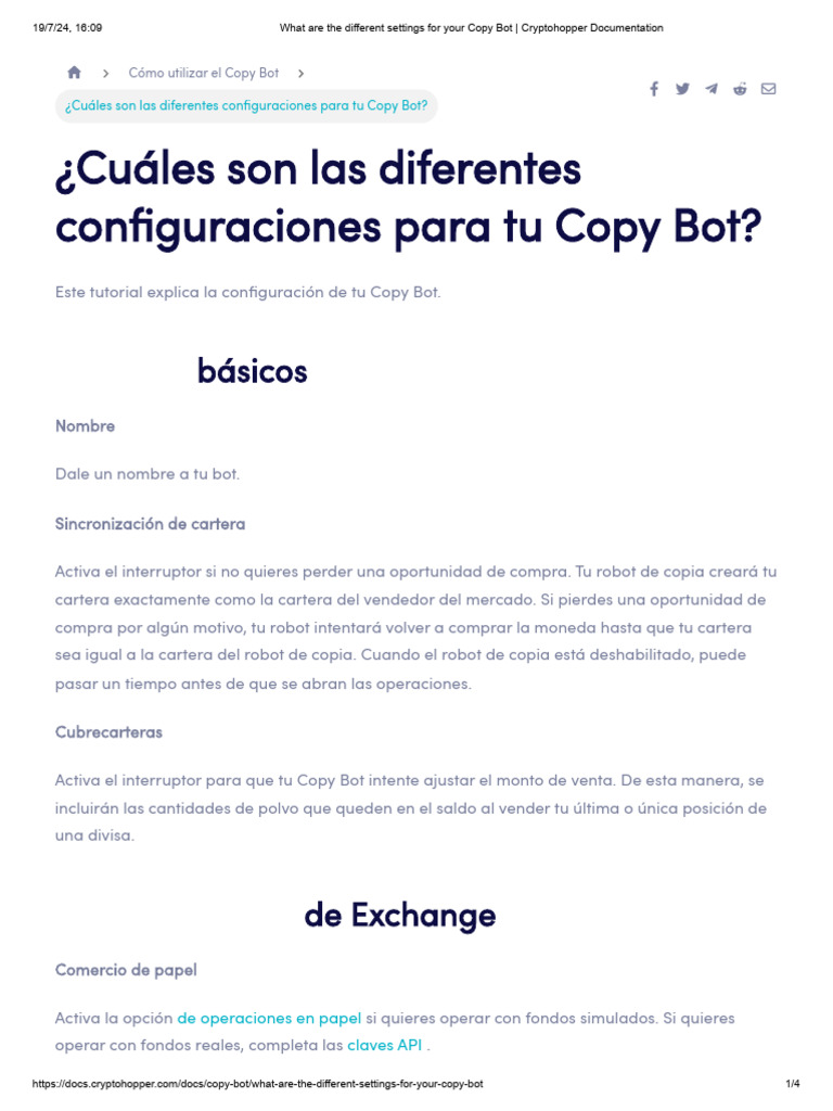 What Are The Different Settings For Your Copy Bot - Cryptohopper ...