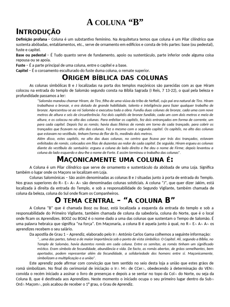 A Coluna | PDF