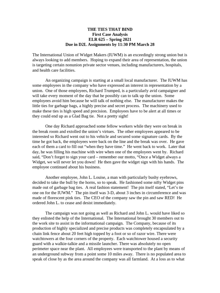 First Case Analysis ELR 625 Spring 2021 | PDF | Academic Integrity ...
