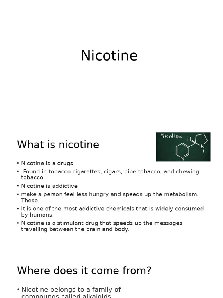 Nicotine | PDF