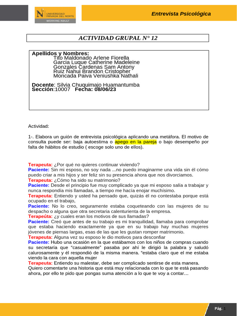 2-. Actividad Grupal S12 | PDF