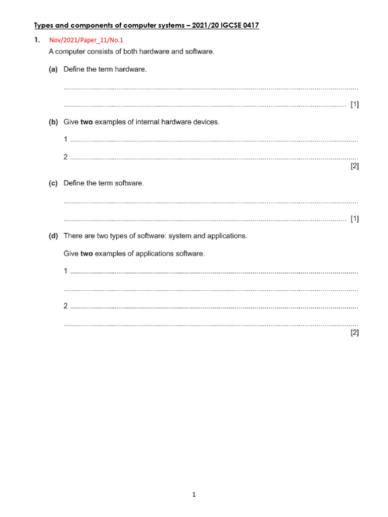 2021 20 types and components of computer systems igcse 0417 pdf