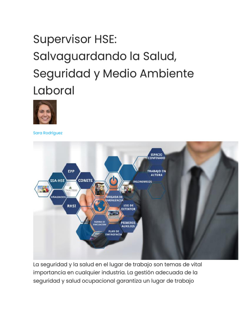 Supervisor Hse | PDF