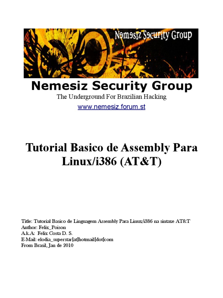 Tutorial Basico de Assembly | PDF | C (linguagem de programação ...