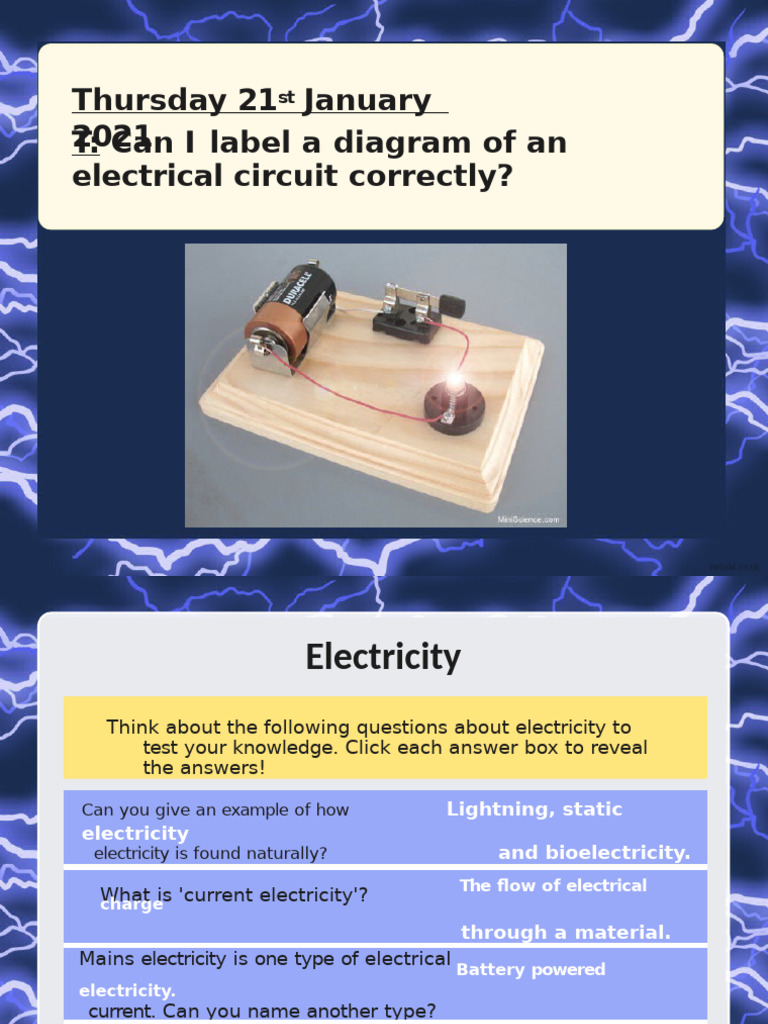 Electrical Circuits Powerpoint Pdf