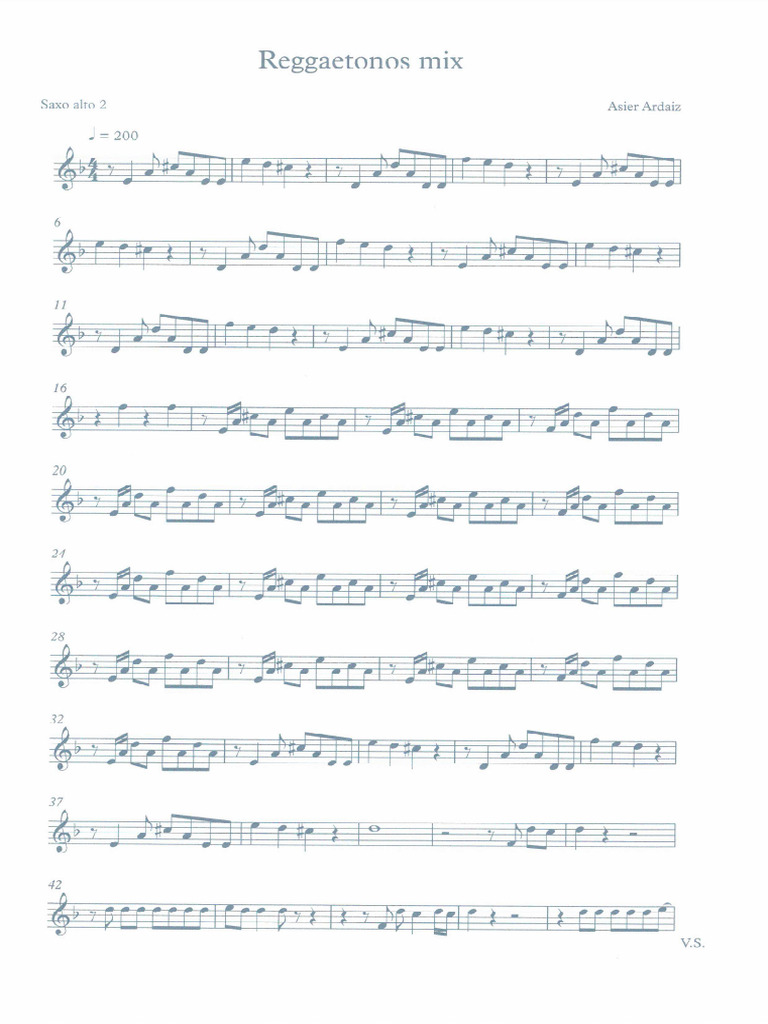 Reggaetonos Sax1 | PDF