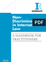 Non-Discrimination in International Law A Handbook For Practitioners 2011 Edition