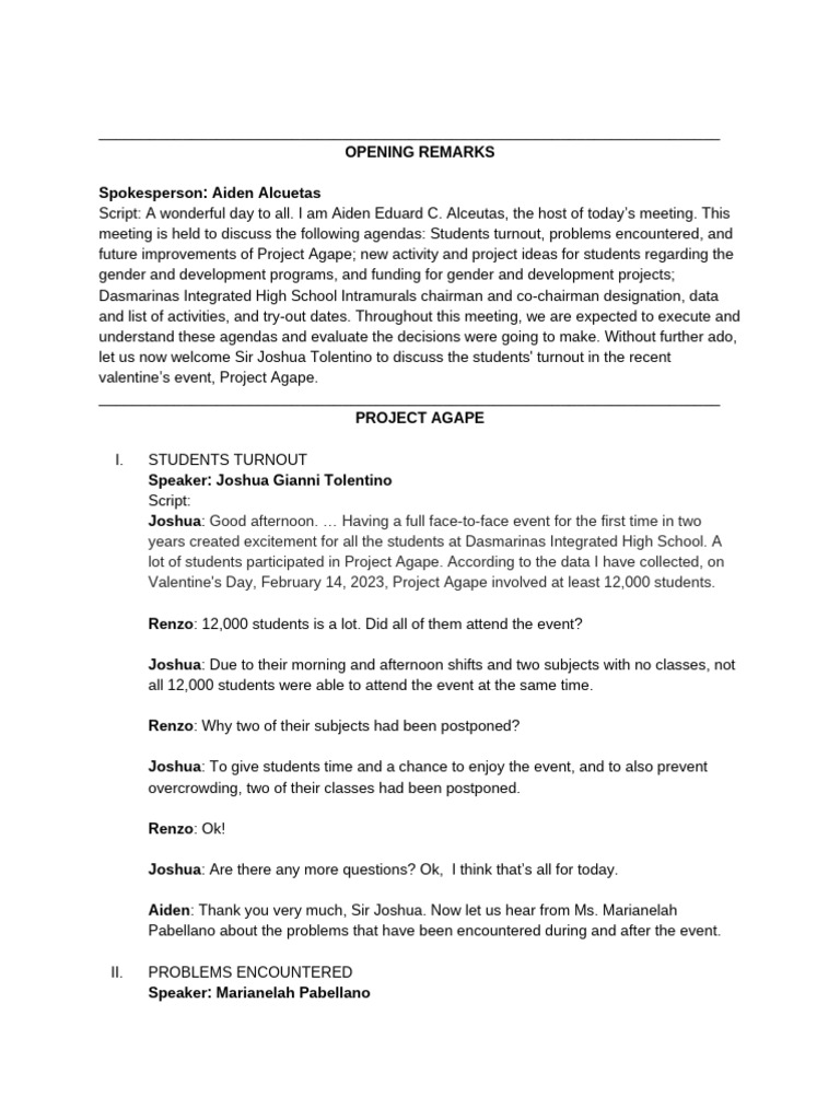 Tech Wri Group Task Script | PDF