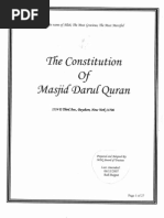 Download MDQ Constitution by Masjid Darul Quran SN7719324 doc pdf