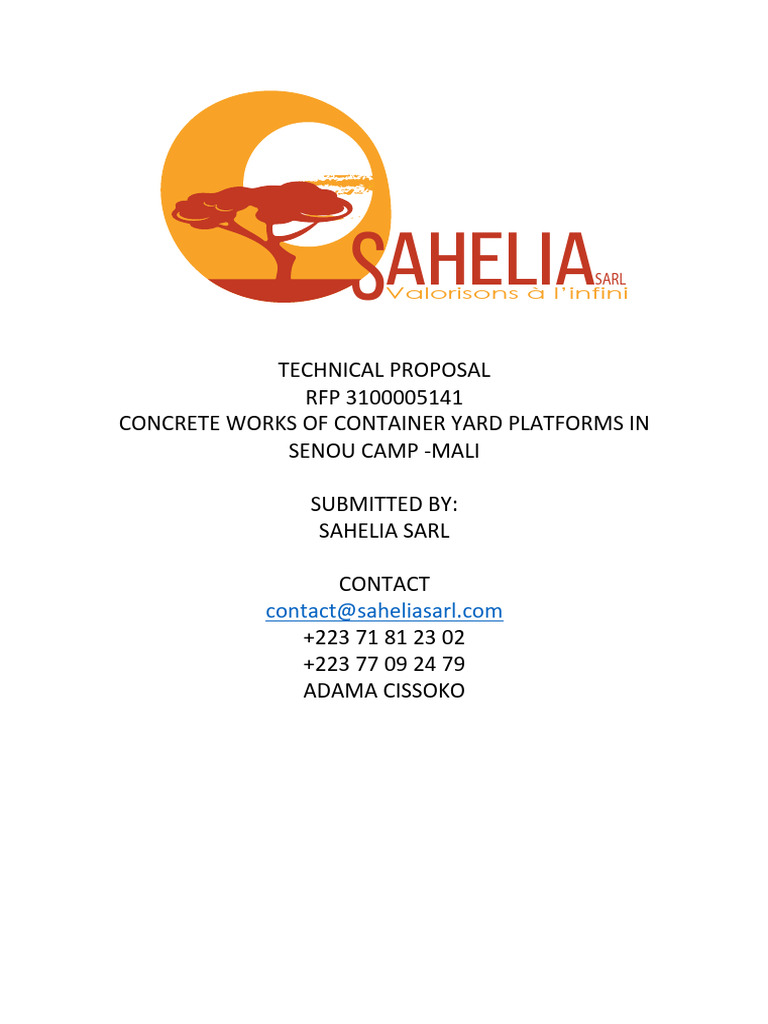 Technical Proposal RFP3100005141 | PDF