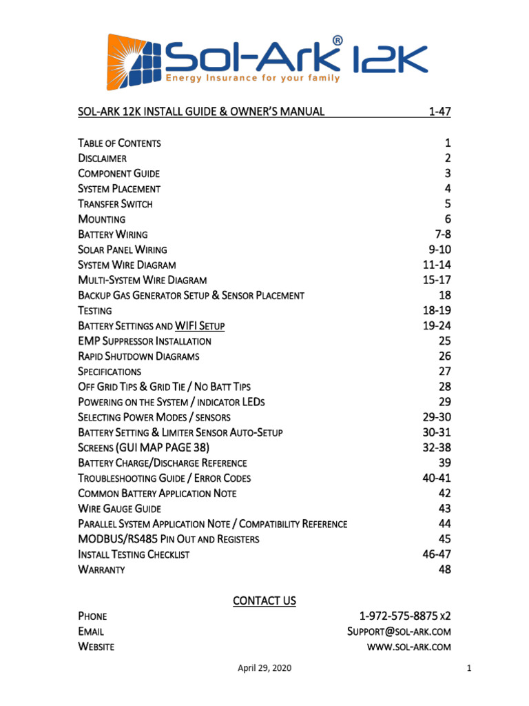 12K Manual 4 29 2020 | PDF
