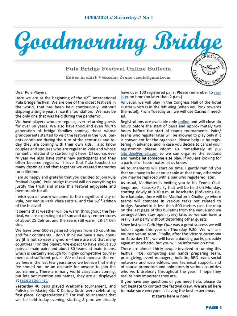 Goodmorning Bridge 2024 01 | PDF