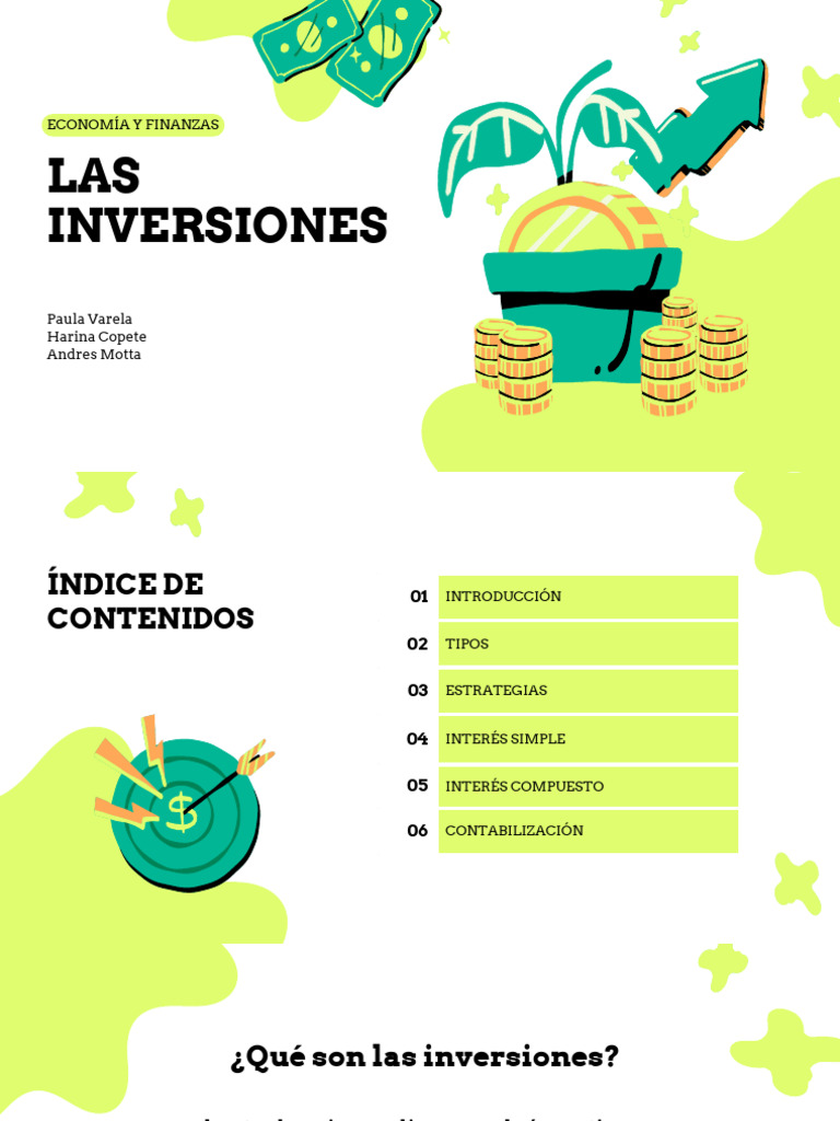 Tipos y Estrategias de Inversión | PDF | Inversiones | Business