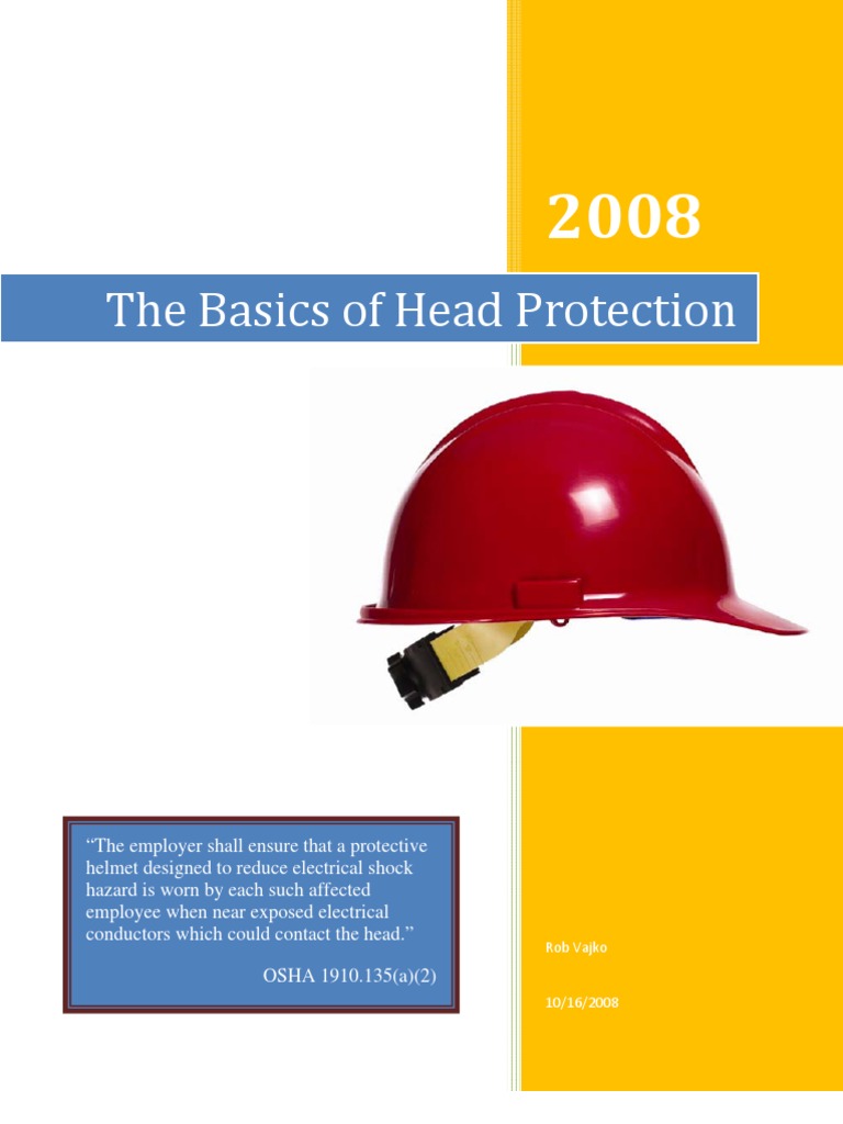The Basics of Head Protection Hat Occupational Safety And Health Administration