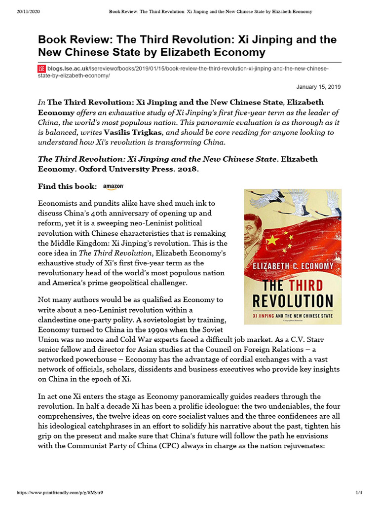 Book Review The Third Revolution Xi Jinp | PDF