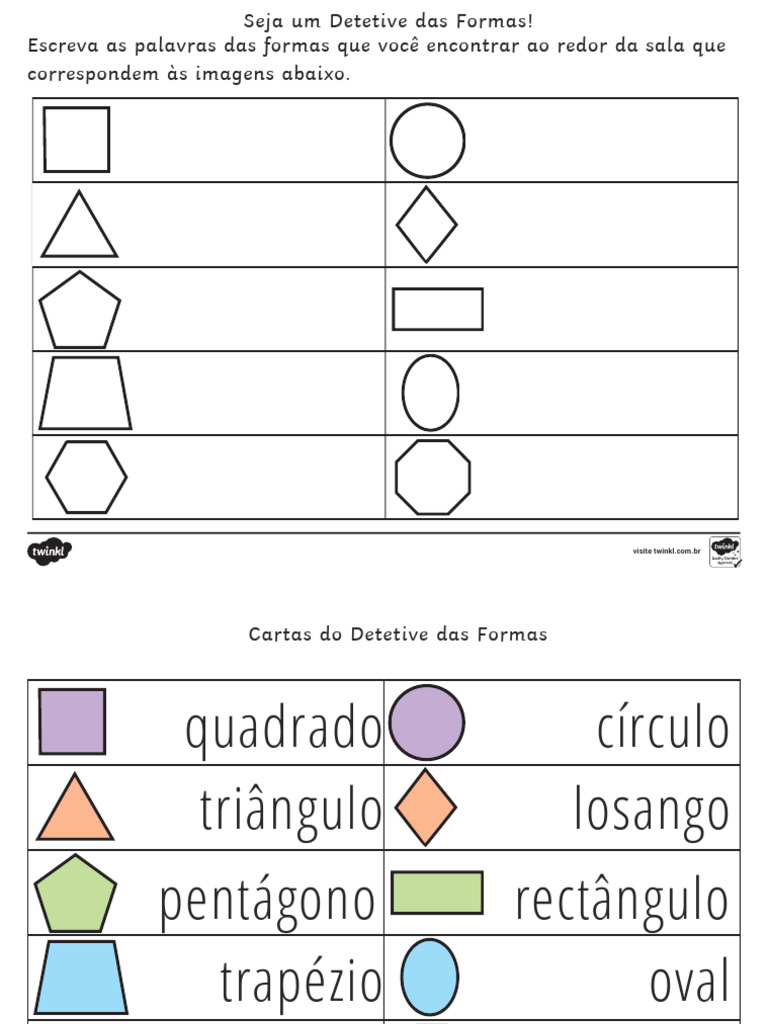 Atividade de Formas | PDF