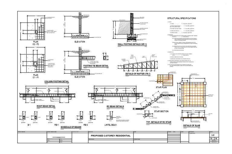 Structural Steel Plan for 2-Storey School | PDF | Materials | Building ...