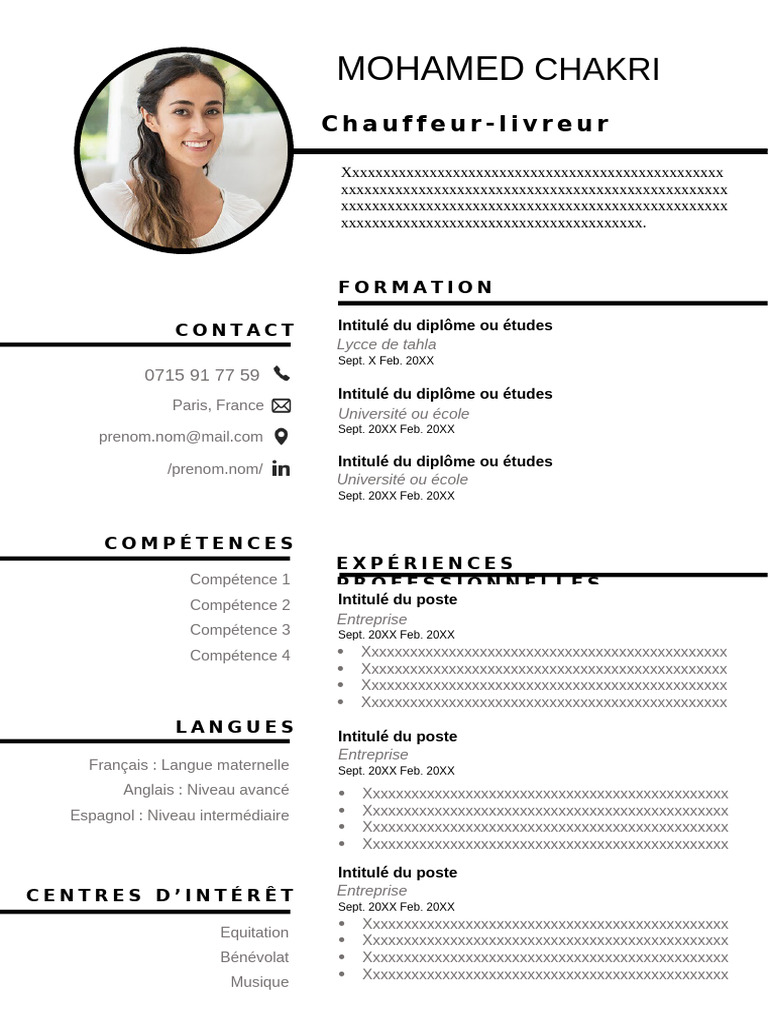 265 Modele CV Simple | PDF