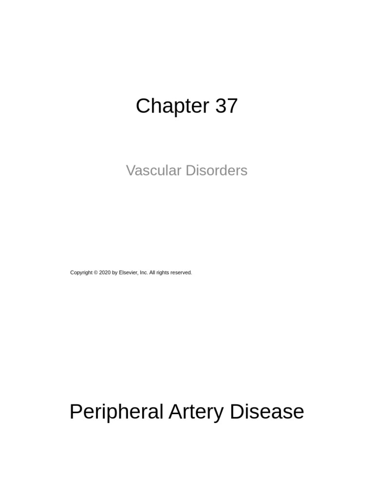 Vascular Disorders | PDF