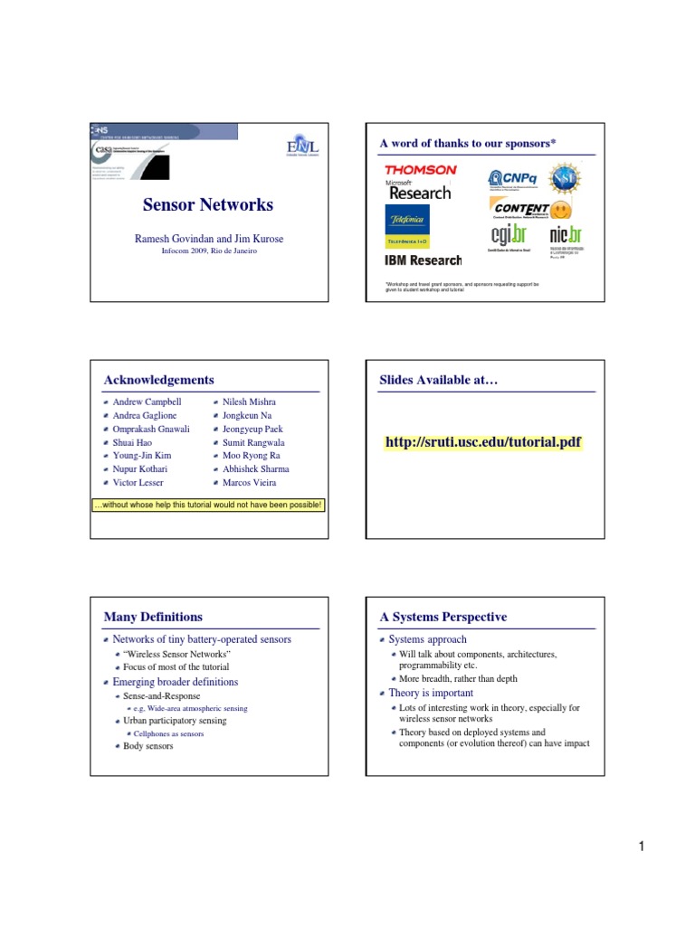 Sensor networks | Network Congestion | Computer Network - 