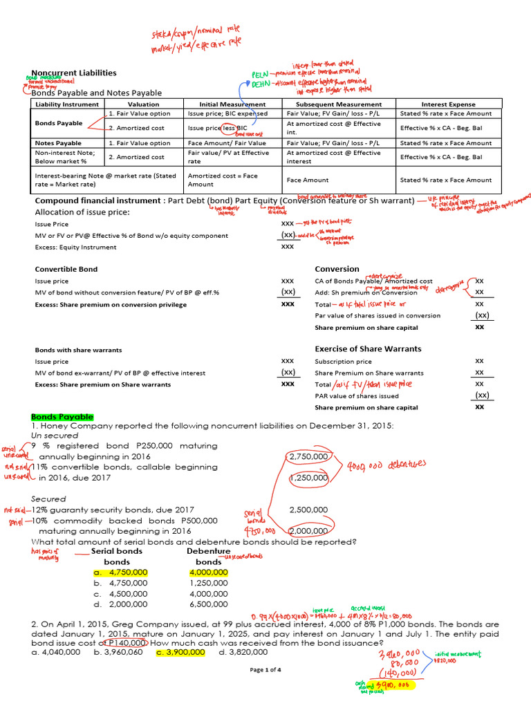 ANNOTATED FAR Non Current Liabilities | PDF