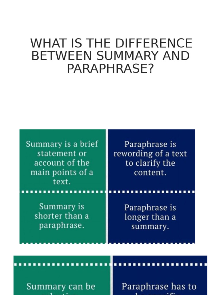 Paraphrasing | PDF