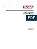 MERS QA Procedures Transitional 101711-2