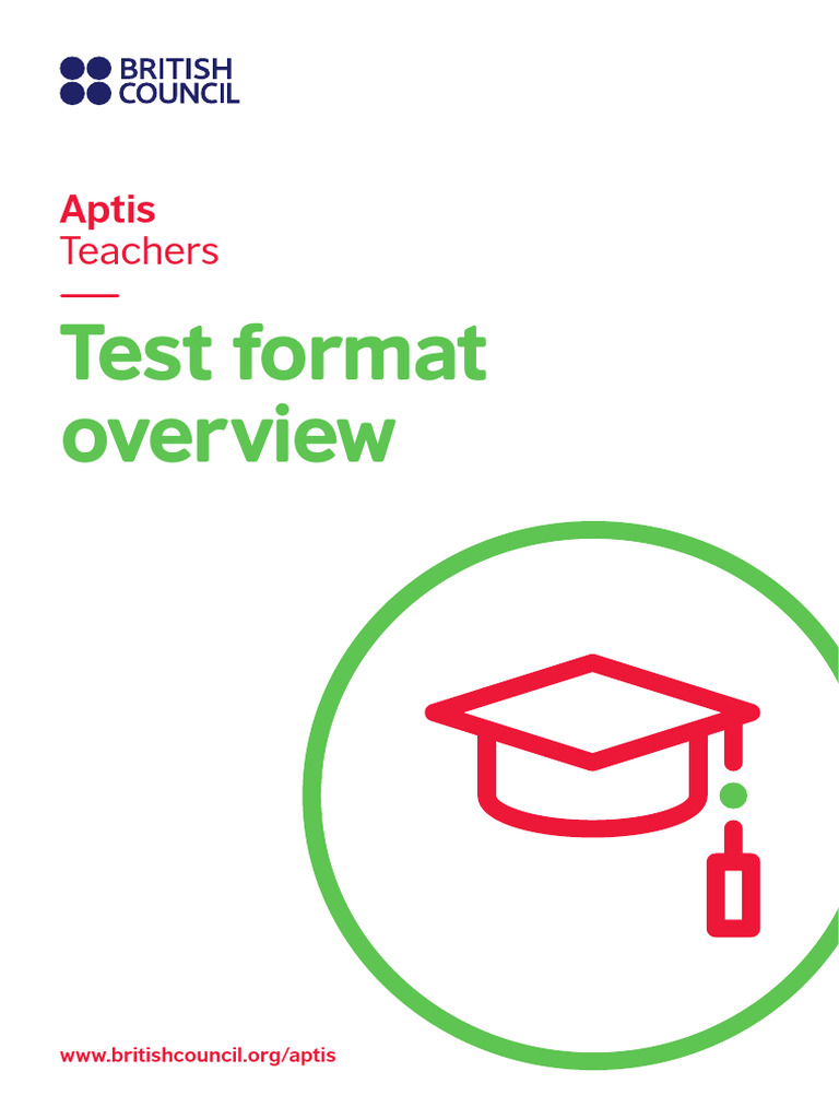 Aptis Teachers Test Format Overview 2023 0 | PDF