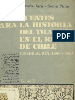 Fuentes para La Historia Del Trabajo en El Reino de Chile. Legislación 1546-1810. T.II.