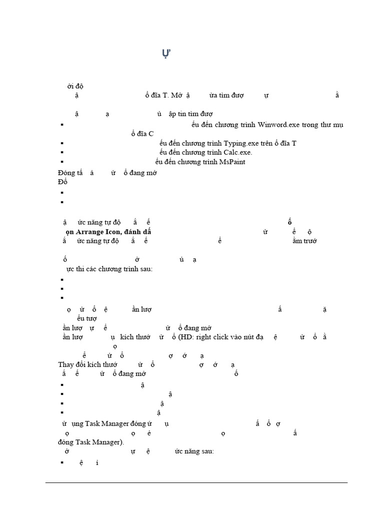 Bai Tap Windows | PDF