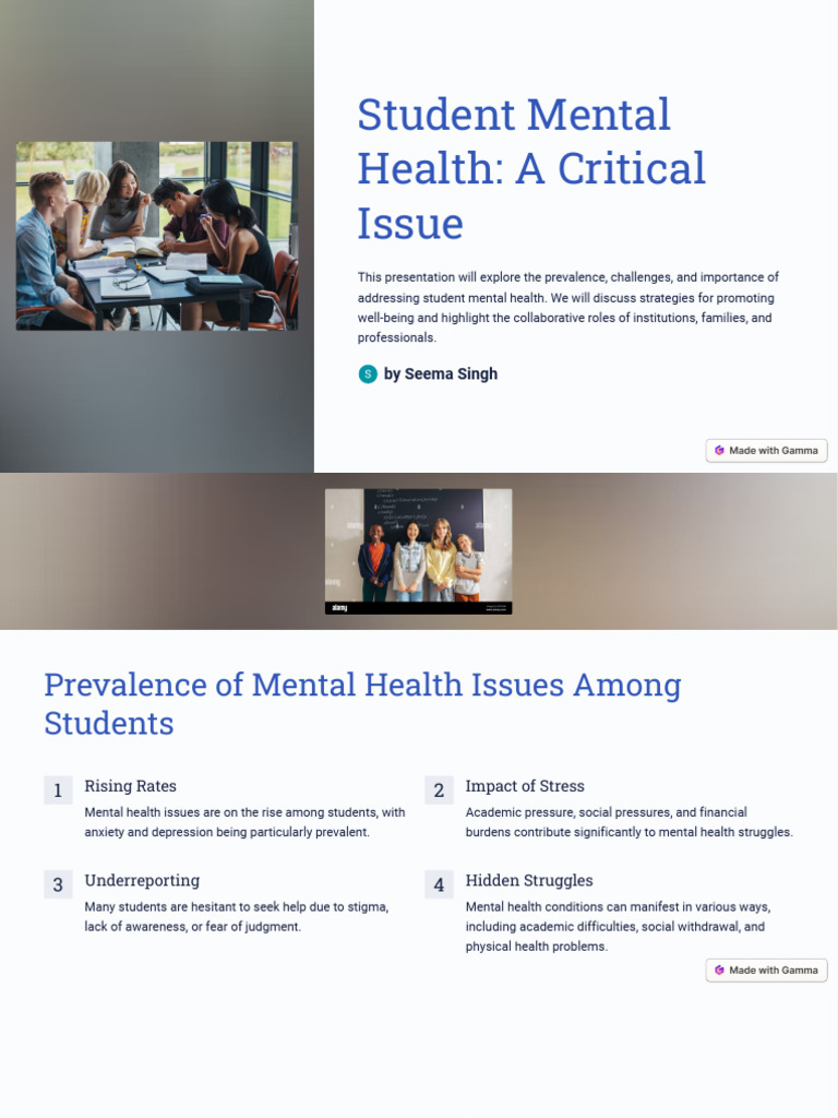 Student Mental Health: Key Strategies | PDF | Mental Health | Anxiety