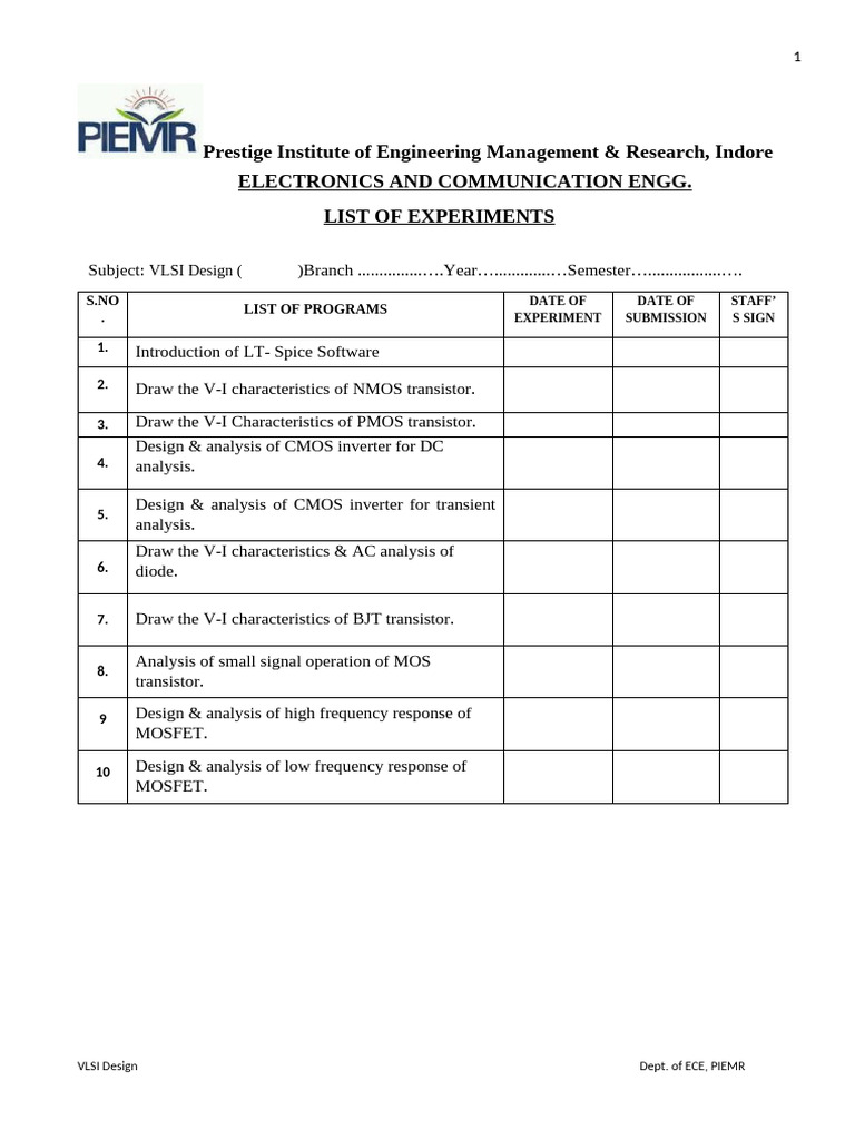 Vlsi Design Manual Pdf