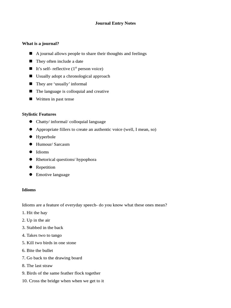 Journal Entry Notes | PDF