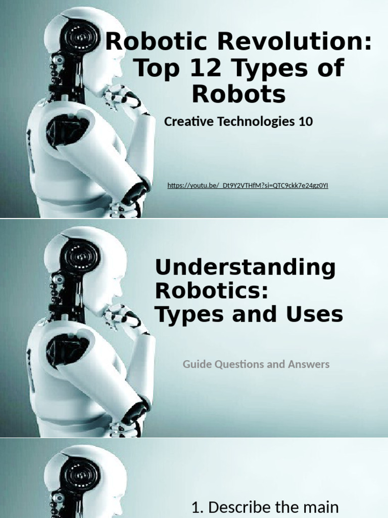 Robotic Revolution Top 12 Types of Robots | PDF