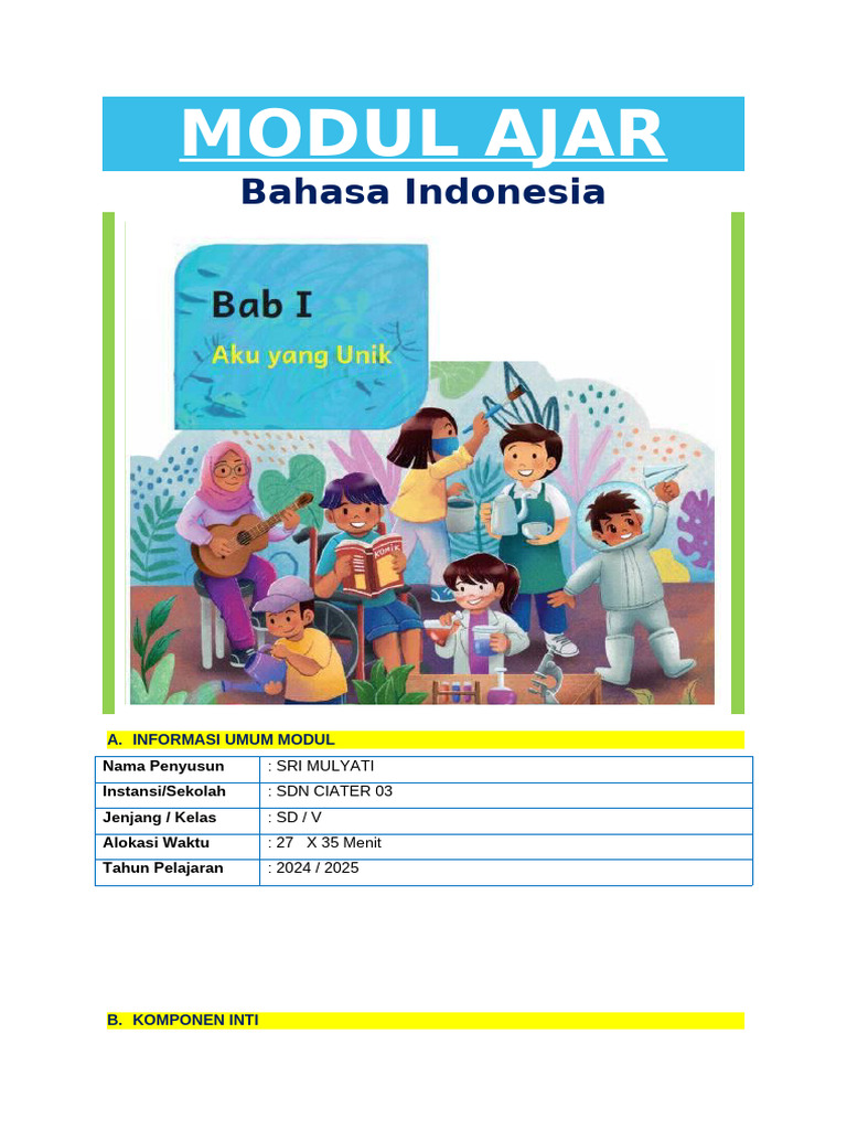 Modul Bahasa Indonesia | PDF