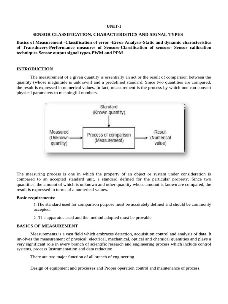 sensor notes | PDF