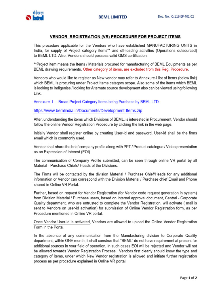 Online VR Procedure New | PDF