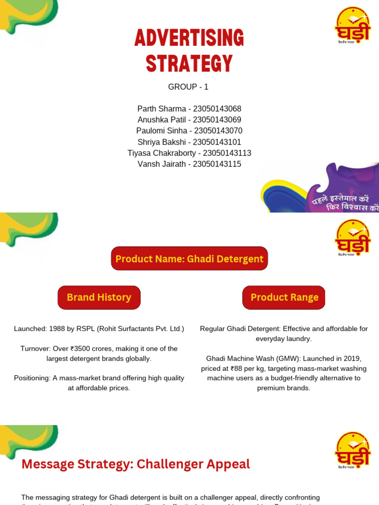 Advertising Strategy - Group 1 | PDF