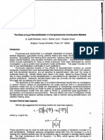 The Role of Coal Devolatilization in Comprehensive Combustion Models