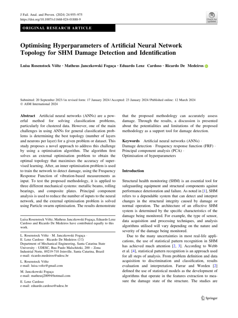 Optimising Hyperparameters of Artificial Neural Network Topology For ...