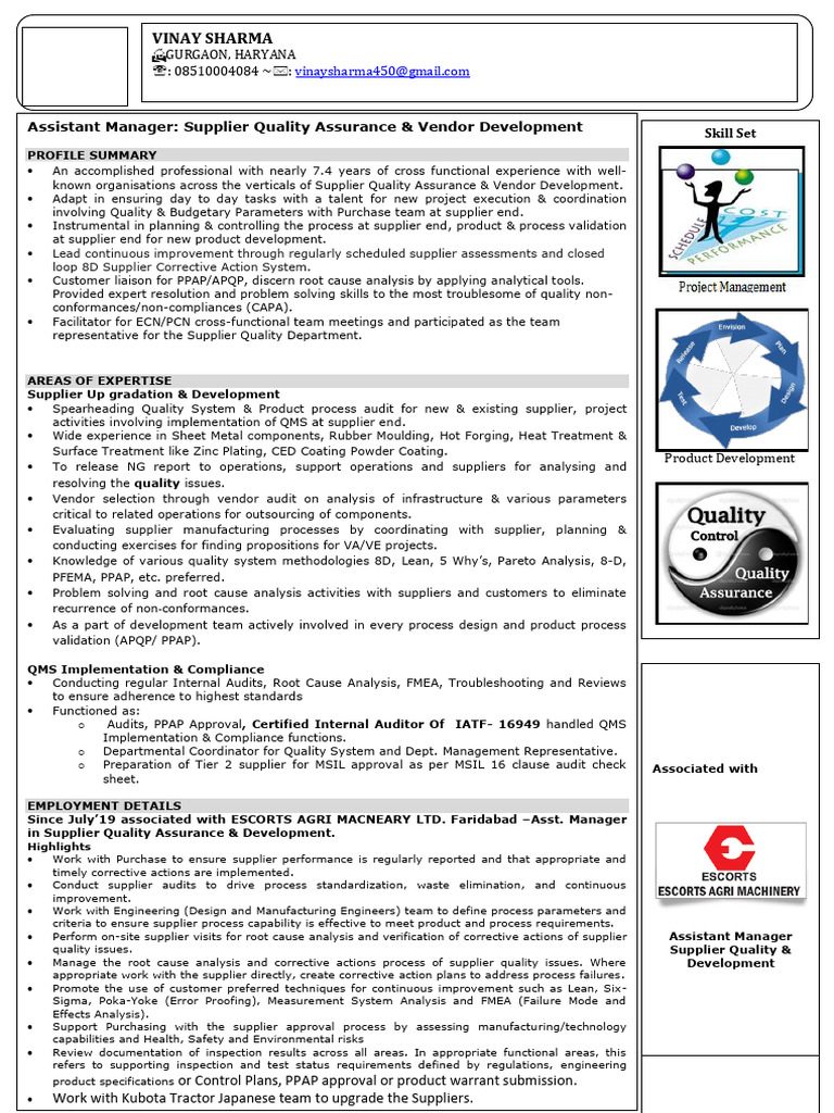 VINAY+SHARMA+RESUME+2021 | PDF