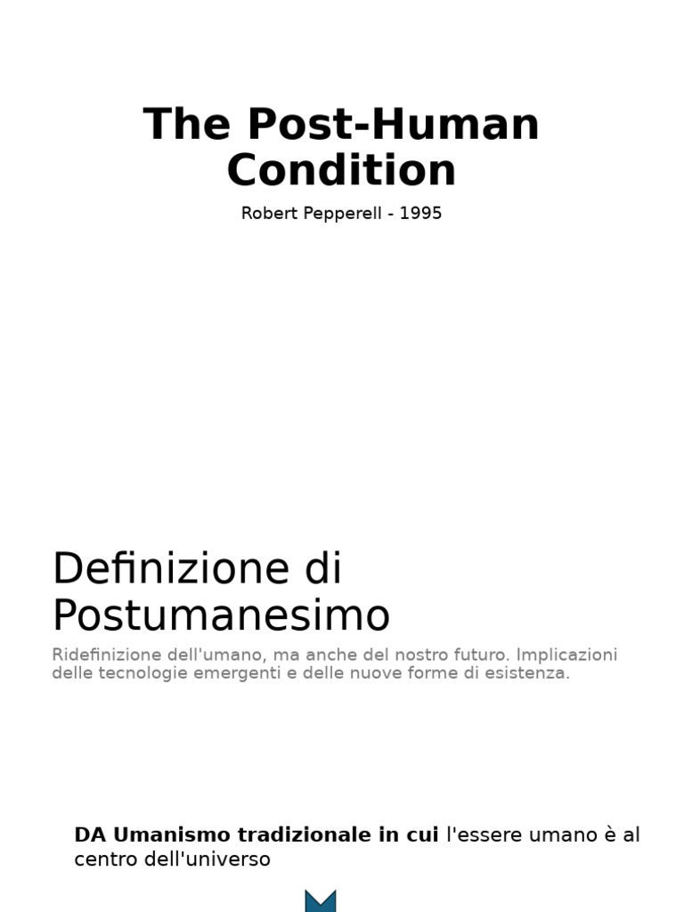 Identità Fluida nel Postumanesimo | PDF