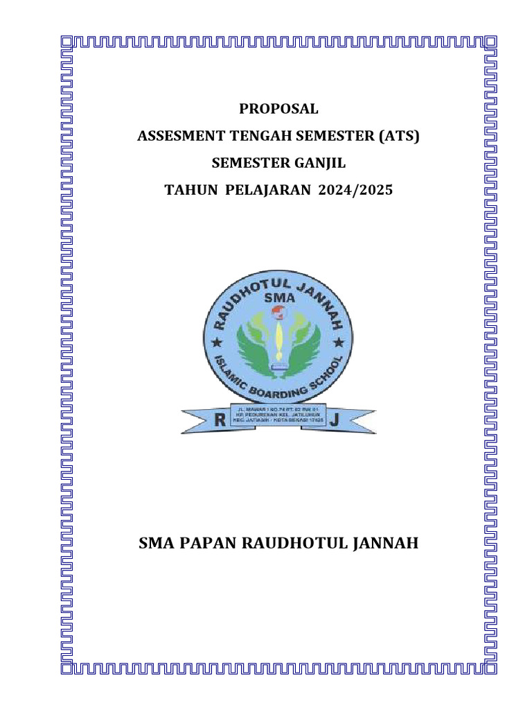 Proposal ATS Sma Papan Revisi | PDF