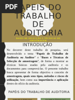 Modelo de Papel de Trabalho de Auditoria | PDF