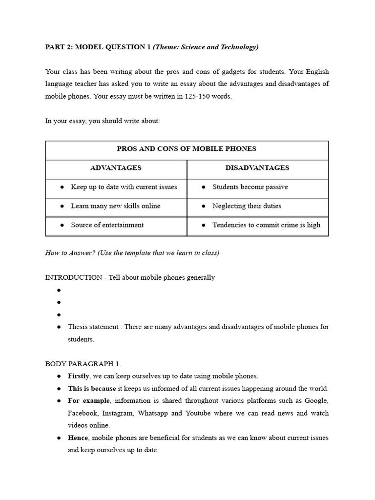 Form 5 Guided Writing (Science and Technology) | PDF