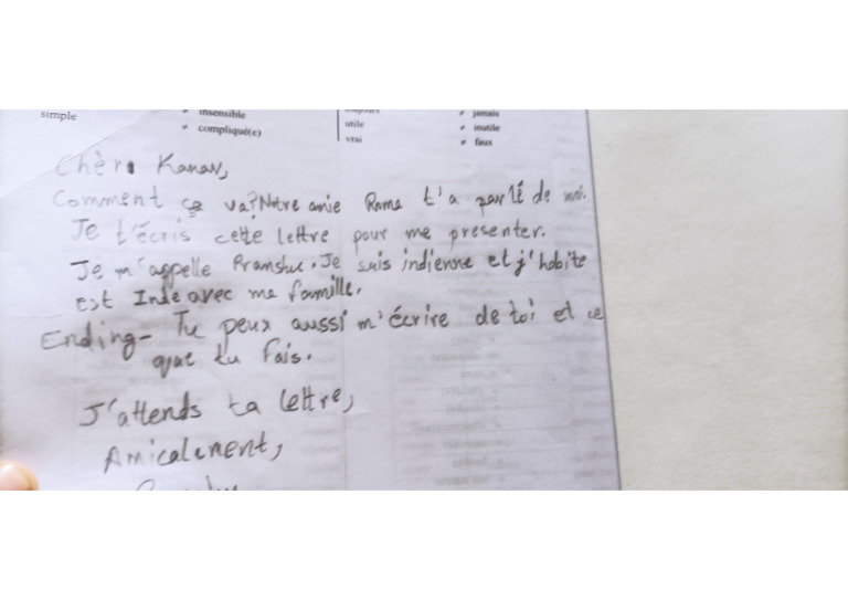 Idea For French Letter | PDF